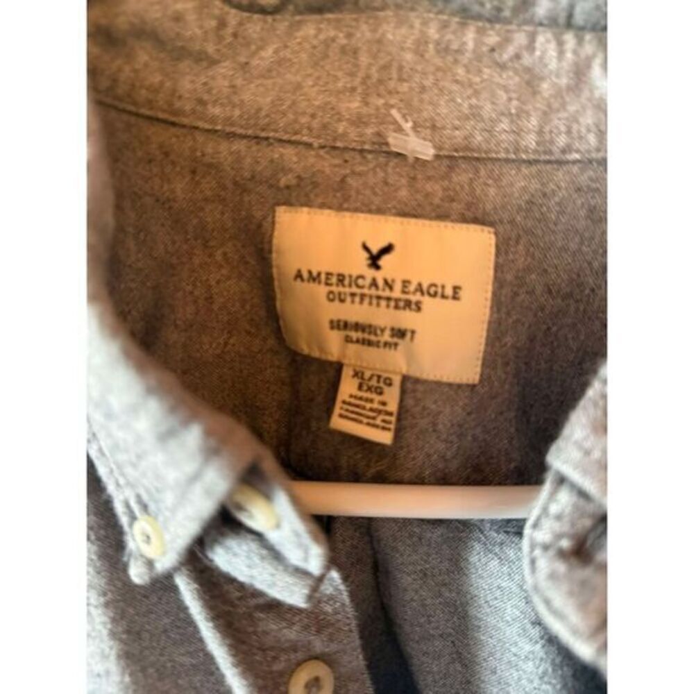 American‎ Eagle Gray Button up Size XL - Picture 3 of 3